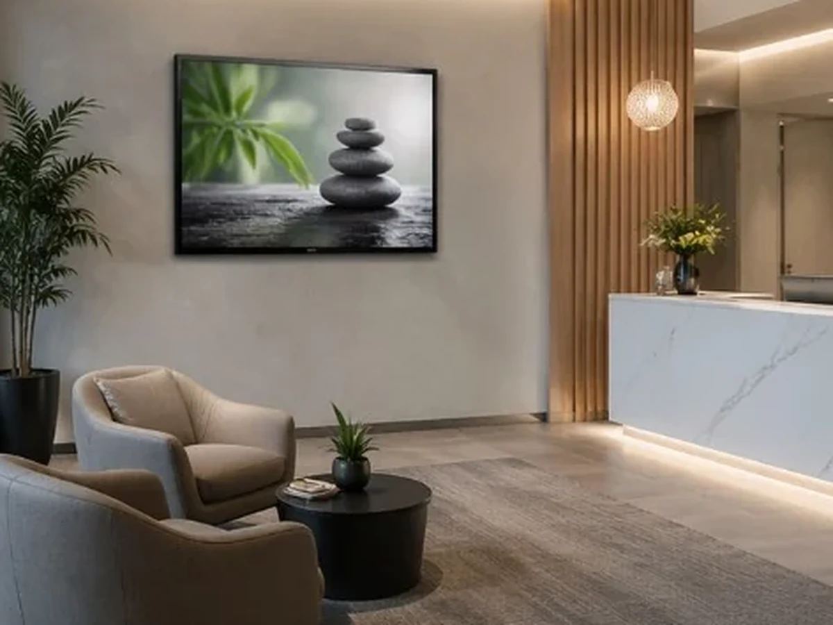 Hospitality and waiting-area displays